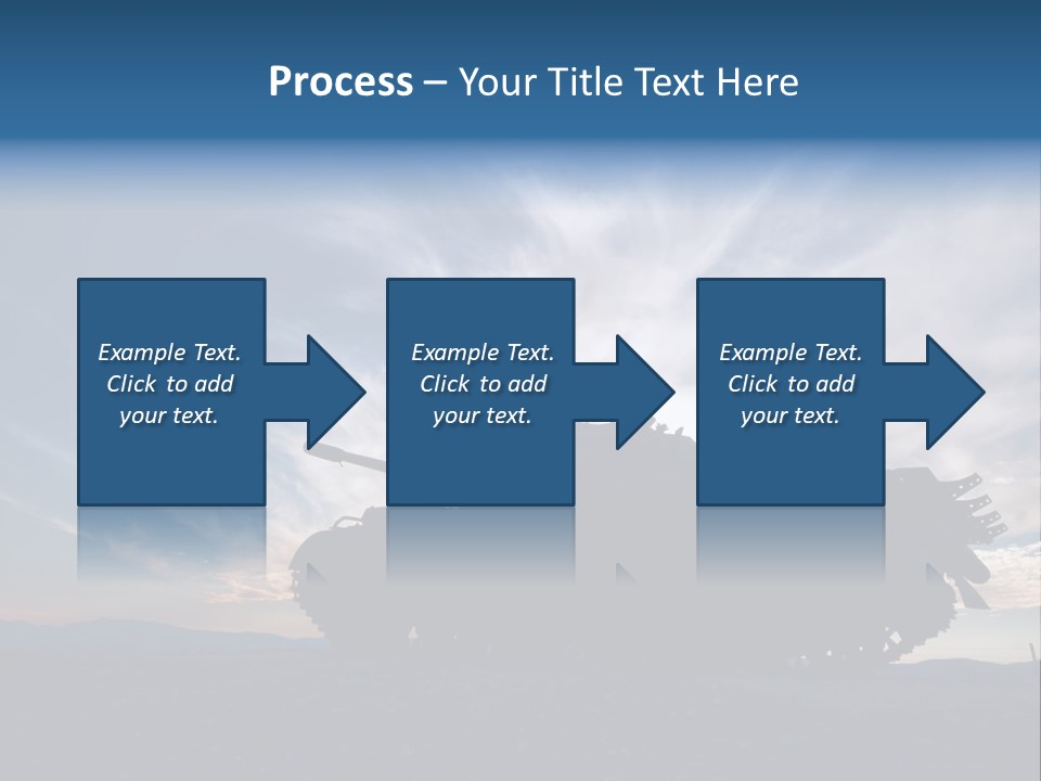 Mortar Gulf Military PowerPoint Template