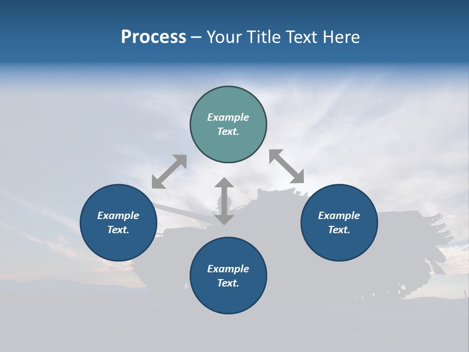 Mortar Gulf Military PowerPoint Template