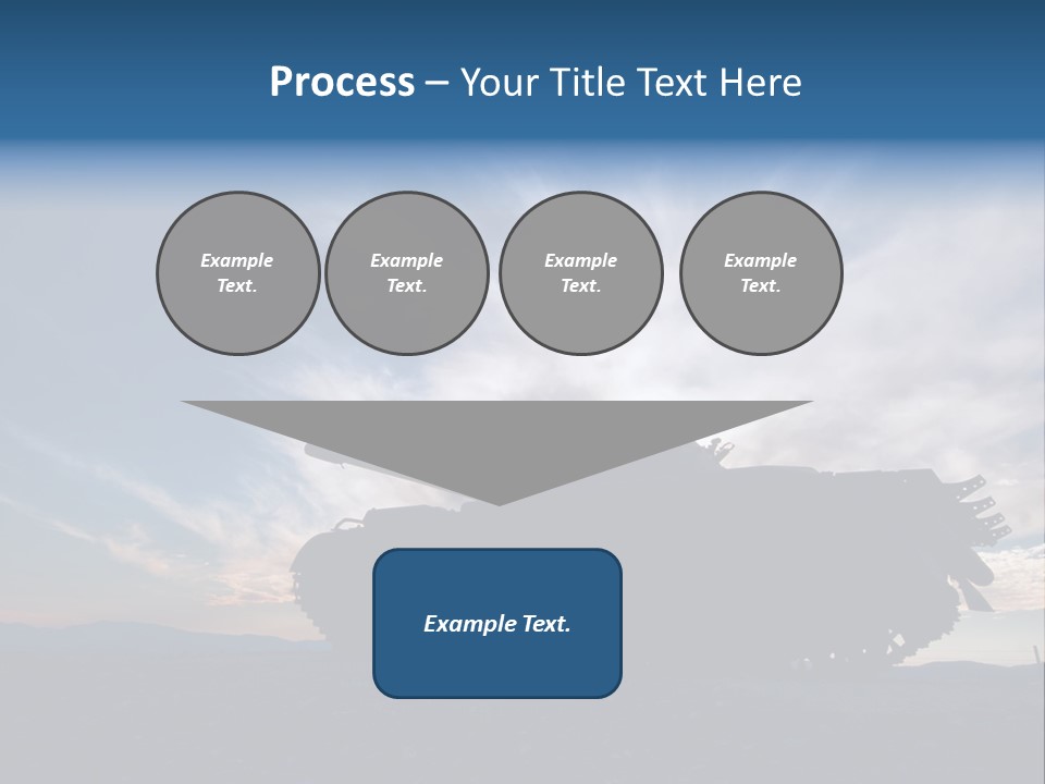 Mortar Gulf Military PowerPoint Template
