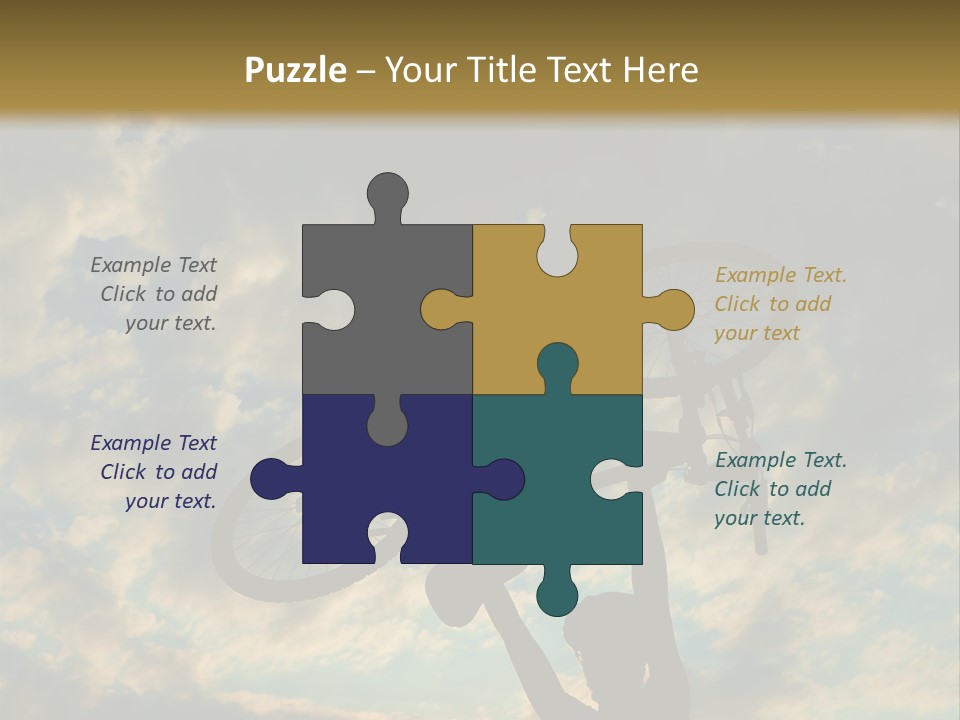 Fitness Ride Young PowerPoint Template