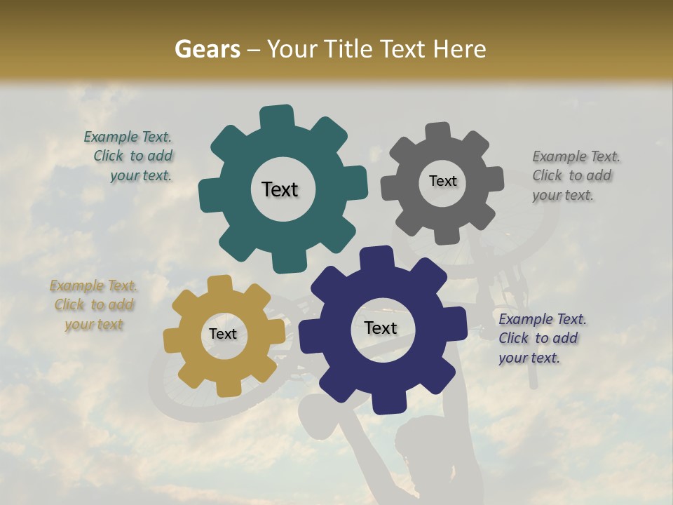 Fitness Ride Young PowerPoint Template