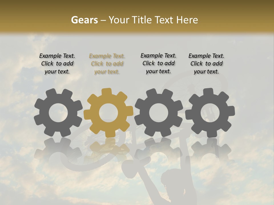 Fitness Ride Young PowerPoint Template