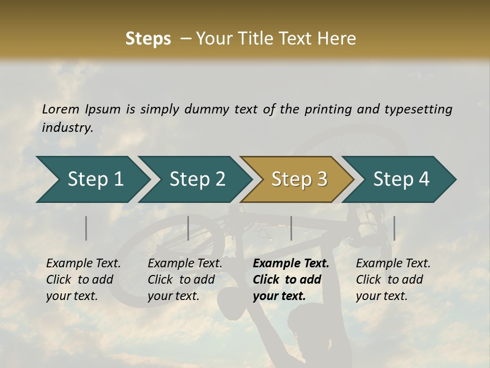 Fitness Ride Young PowerPoint Template