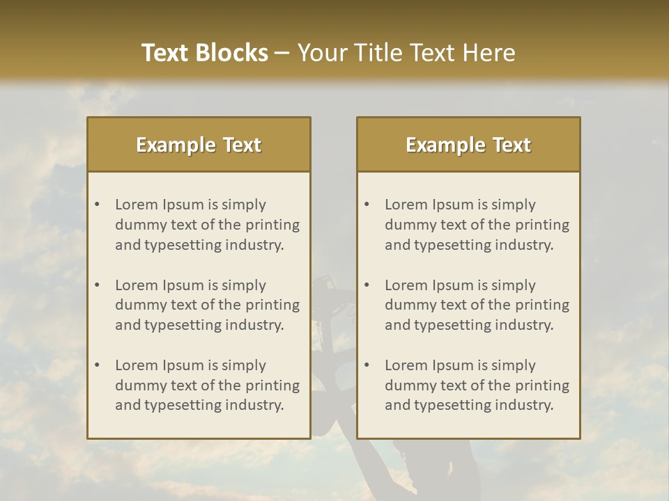 Fitness Ride Young PowerPoint Template