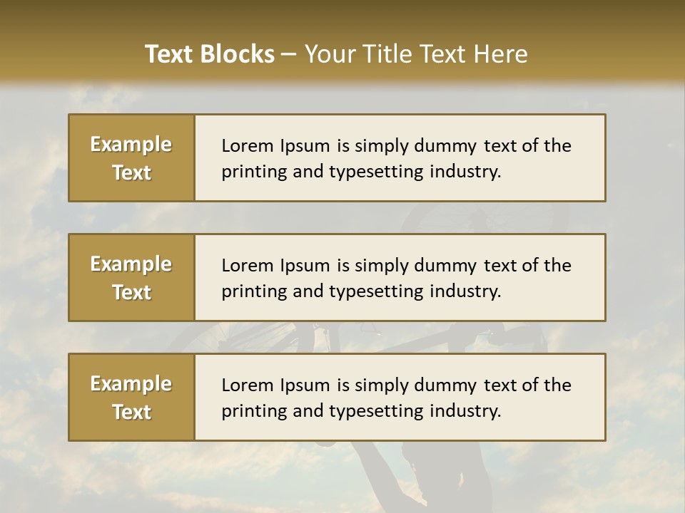 Fitness Ride Young PowerPoint Template