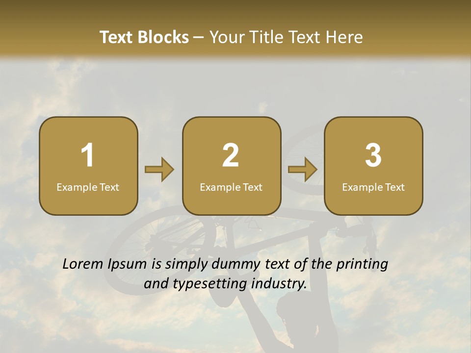 Fitness Ride Young PowerPoint Template