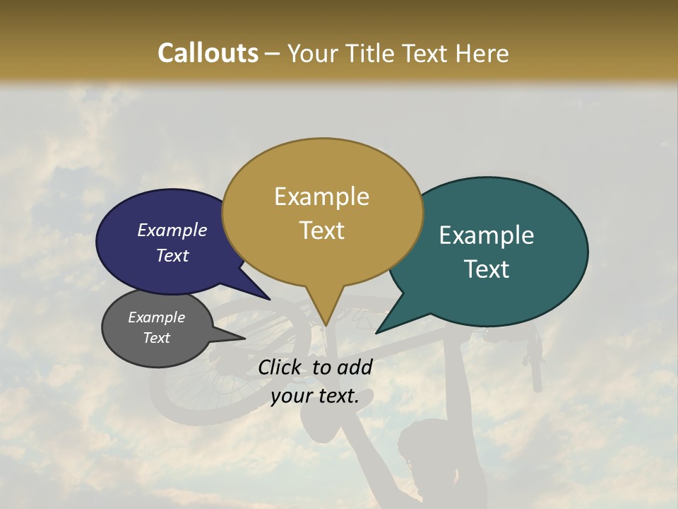 Fitness Ride Young PowerPoint Template
