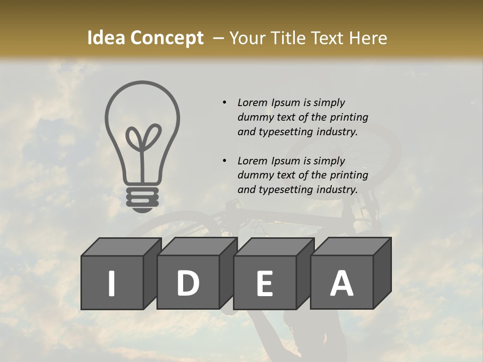 Fitness Ride Young PowerPoint Template