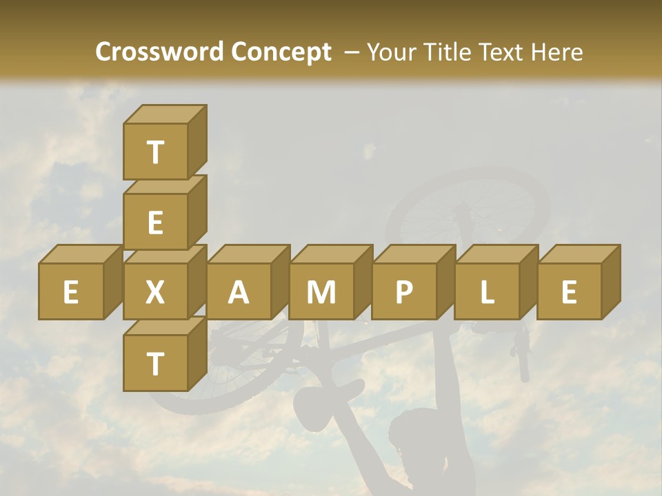 Fitness Ride Young PowerPoint Template