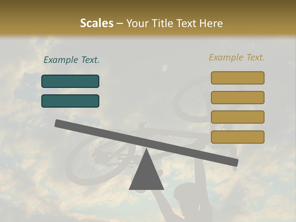 Fitness Ride Young PowerPoint Template