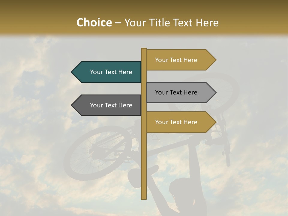 Fitness Ride Young PowerPoint Template