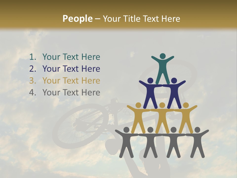 Fitness Ride Young PowerPoint Template