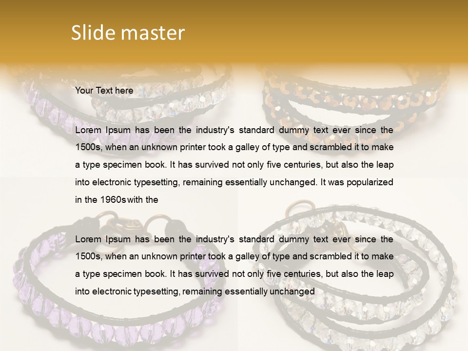 Art Jewelle Wear PowerPoint Template