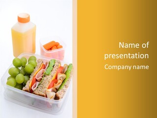 Box Lunchbox Wholemeal PowerPoint Template