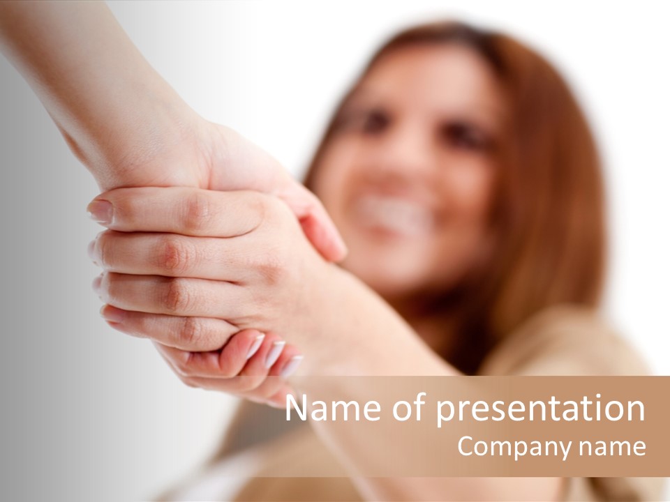 Handshake Partnership Shake PowerPoint Template