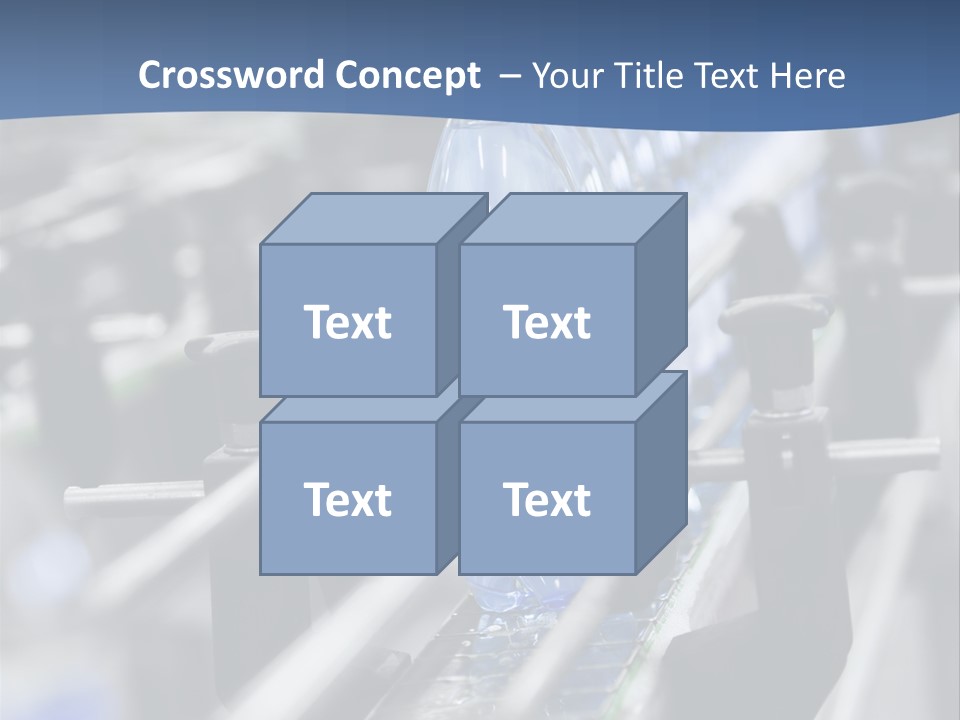 Manufacturing Container Large Group Of Objects PowerPoint Template