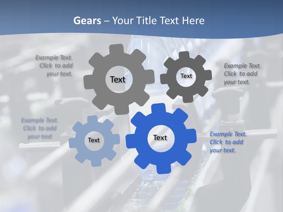 Manufacturing Container Large Group Of Objects PowerPoint Template