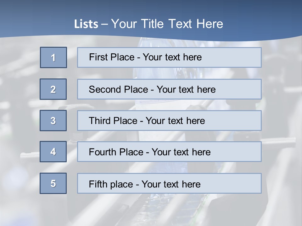 Manufacturing Container Large Group Of Objects PowerPoint Template