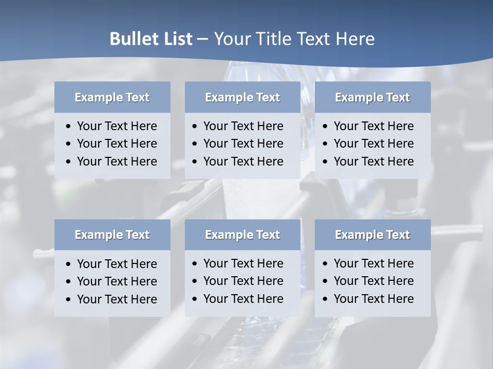 Manufacturing Container Large Group Of Objects PowerPoint Template