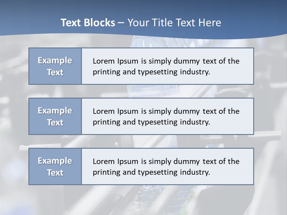 Manufacturing Container Large Group Of Objects PowerPoint Template
