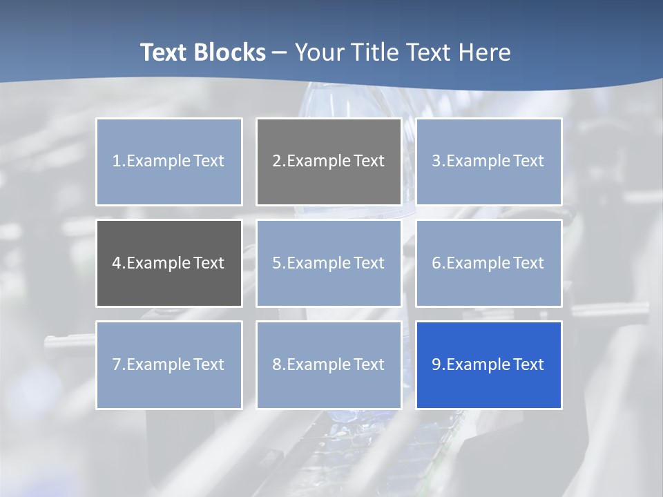Manufacturing Container Large Group Of Objects PowerPoint Template