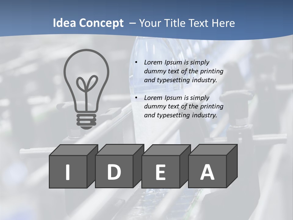 Manufacturing Container Large Group Of Objects PowerPoint Template