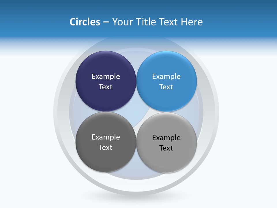 A Blue Button With A Phone On It PowerPoint Template