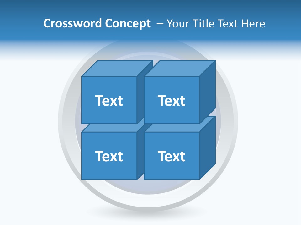 A Blue Button With A Phone On It PowerPoint Template