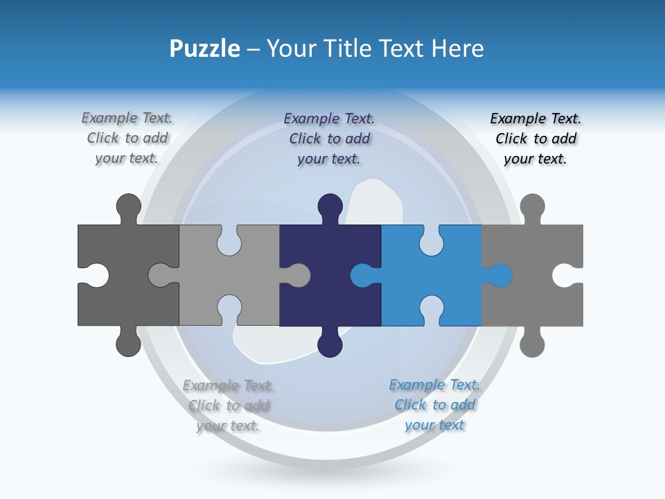 A Blue Button With A Phone On It PowerPoint Template