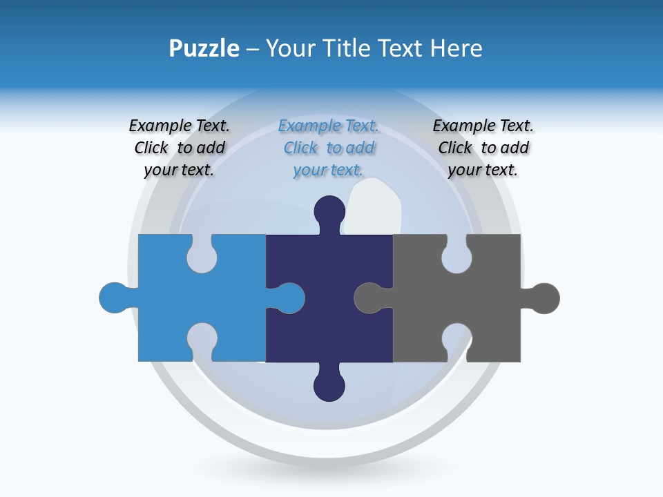 A Blue Button With A Phone On It PowerPoint Template