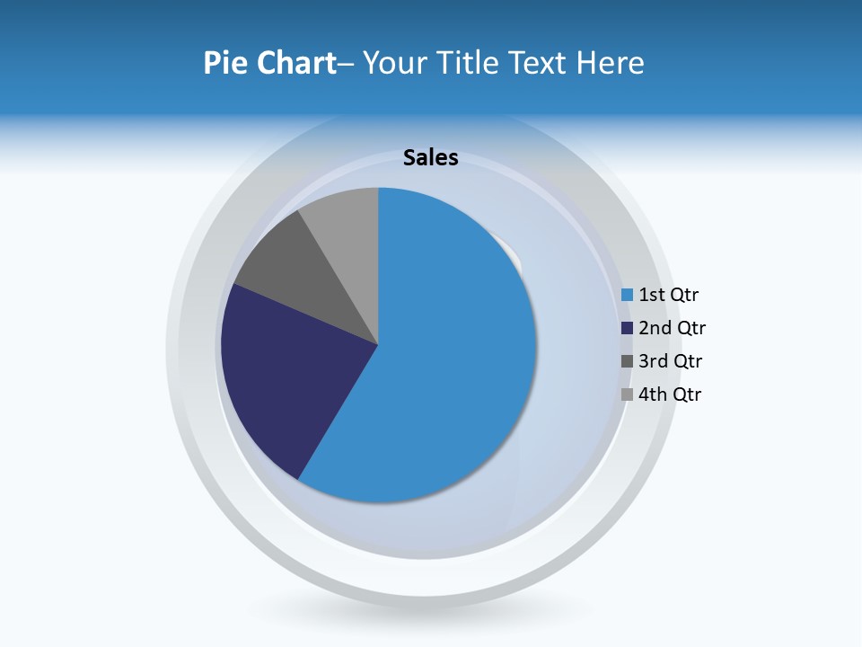 A Blue Button With A Phone On It PowerPoint Template
