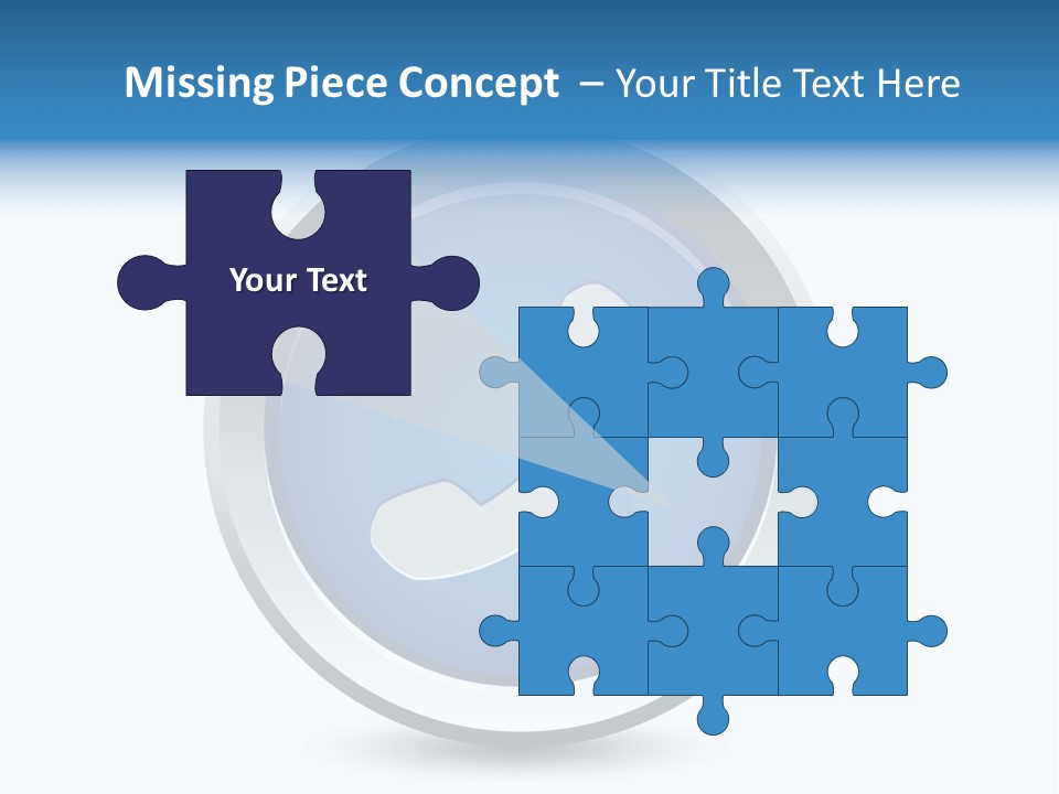 A Blue Button With A Phone On It PowerPoint Template