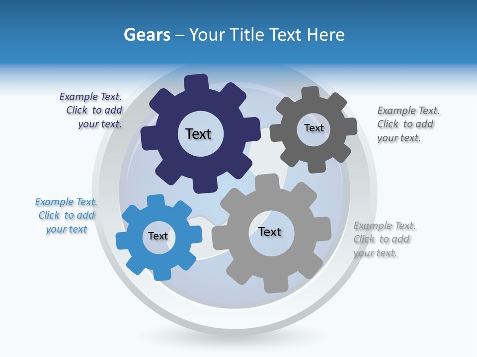 A Blue Button With A Phone On It PowerPoint Template