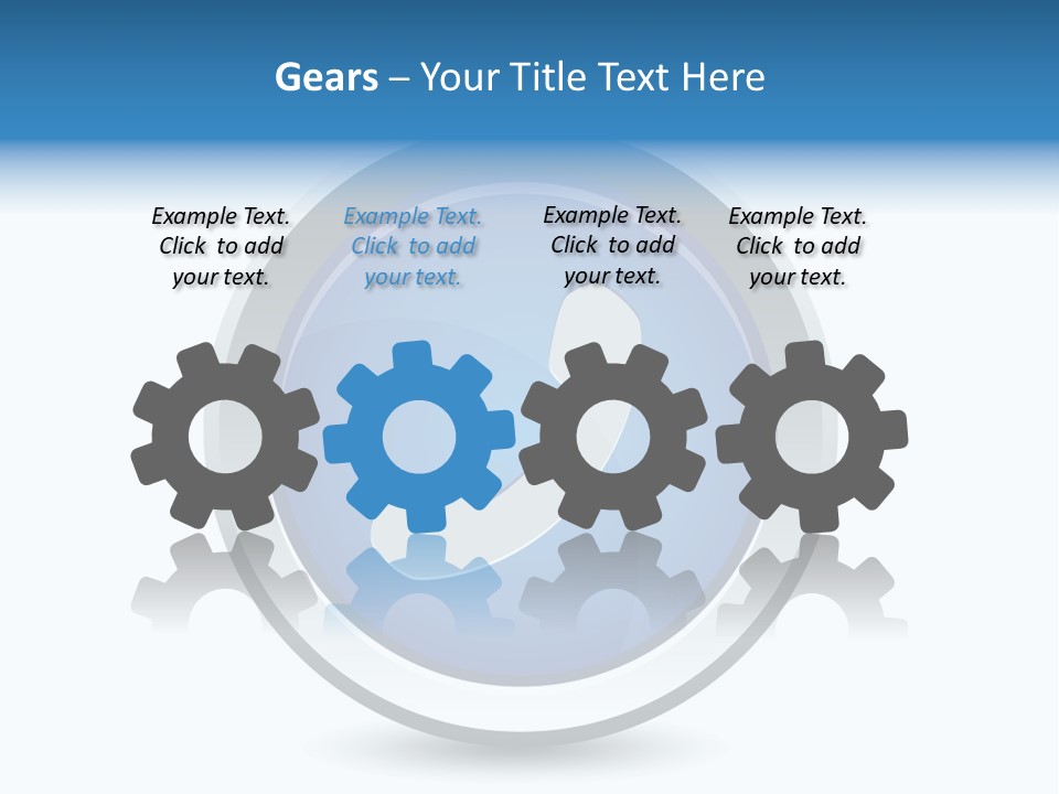 A Blue Button With A Phone On It PowerPoint Template