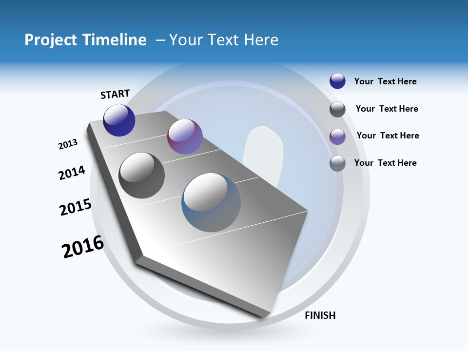 A Blue Button With A Phone On It PowerPoint Template
