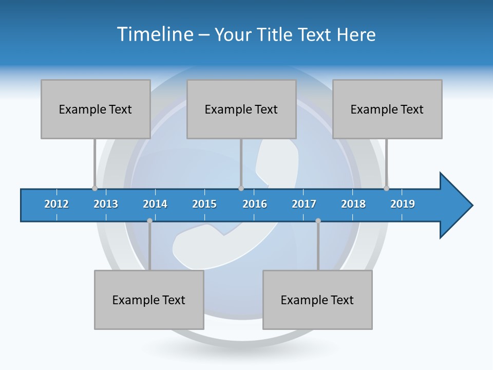 A Blue Button With A Phone On It PowerPoint Template