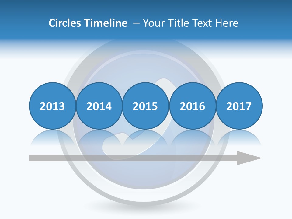 A Blue Button With A Phone On It PowerPoint Template