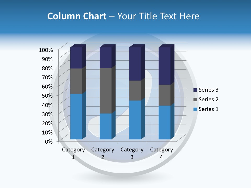 A Blue Button With A Phone On It PowerPoint Template