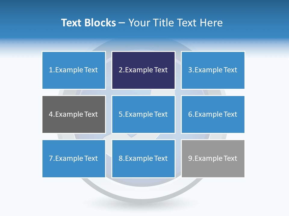 A Blue Button With A Phone On It PowerPoint Template
