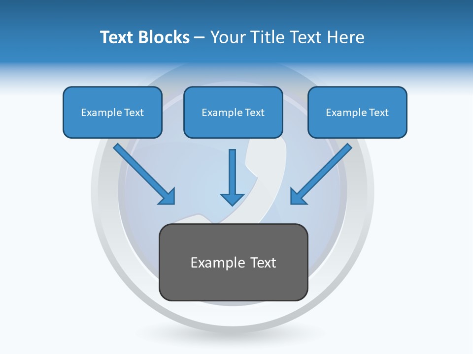 A Blue Button With A Phone On It PowerPoint Template