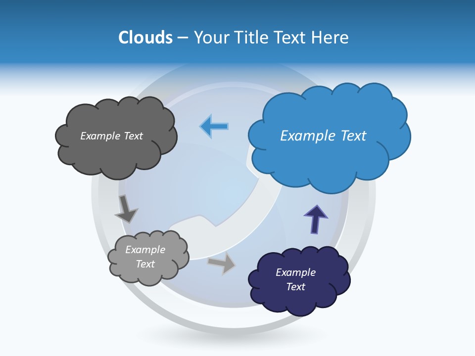 A Blue Button With A Phone On It PowerPoint Template