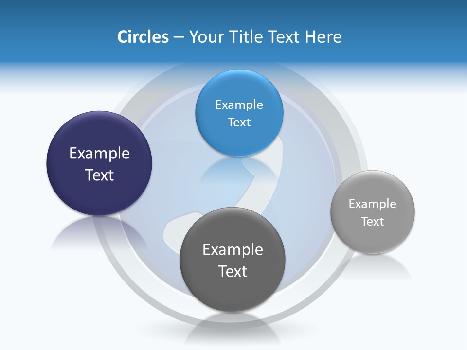 A Blue Button With A Phone On It PowerPoint Template