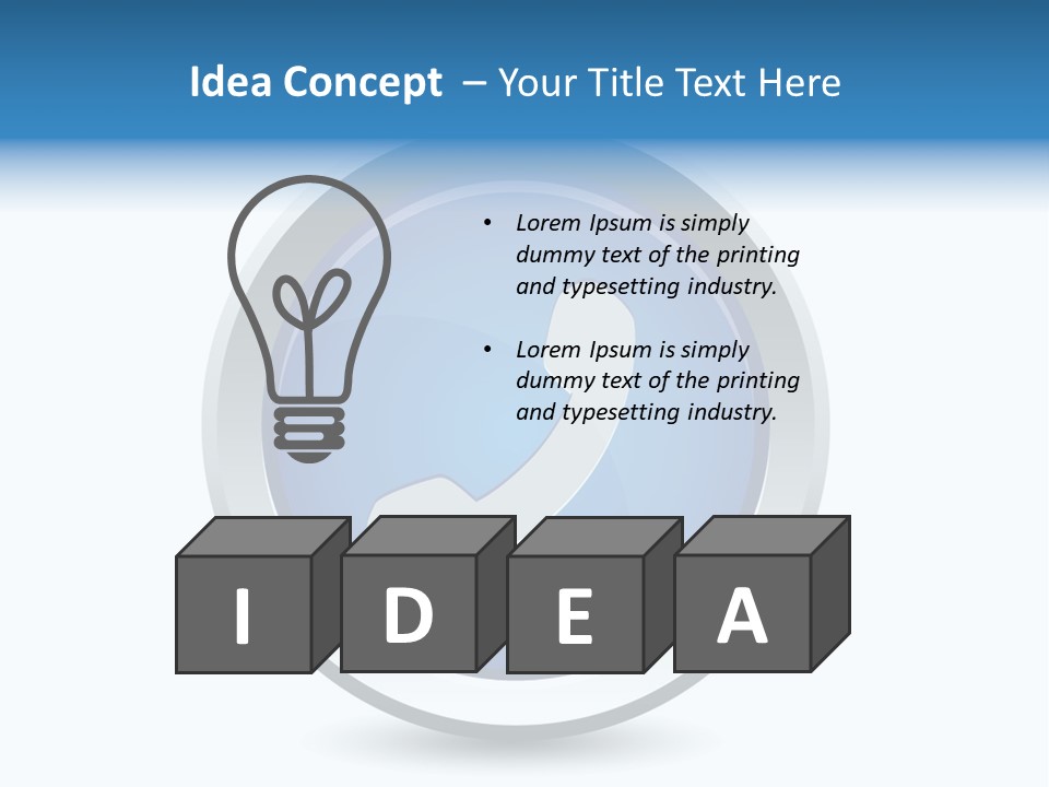 A Blue Button With A Phone On It PowerPoint Template