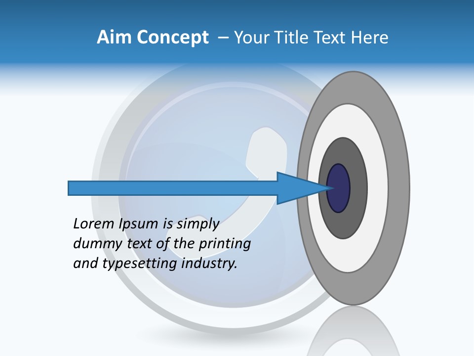 A Blue Button With A Phone On It PowerPoint Template