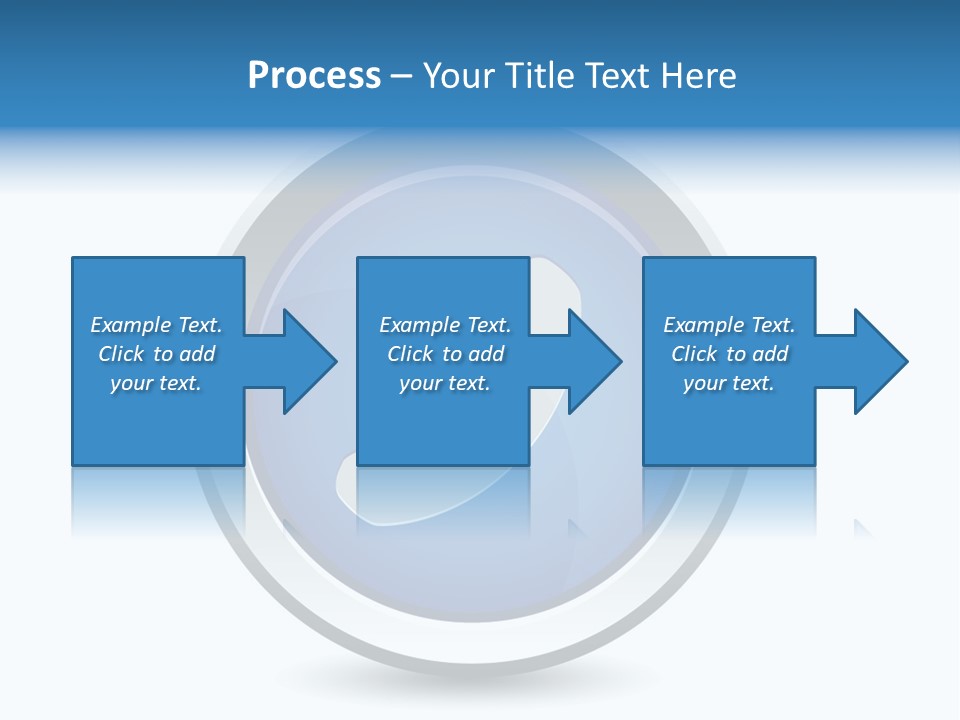 A Blue Button With A Phone On It PowerPoint Template