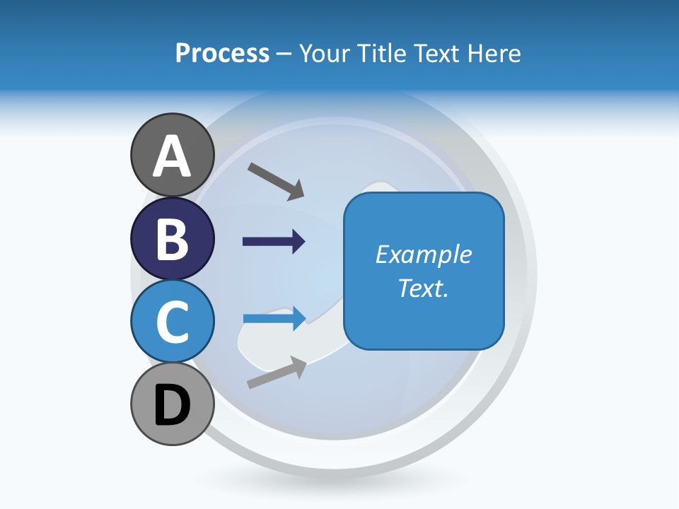 A Blue Button With A Phone On It PowerPoint Template