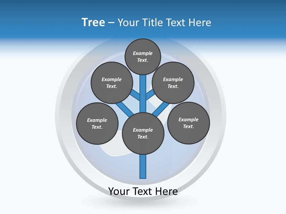 A Blue Button With A Phone On It PowerPoint Template