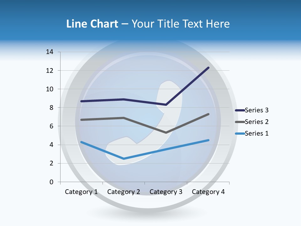 A Blue Button With A Phone On It PowerPoint Template