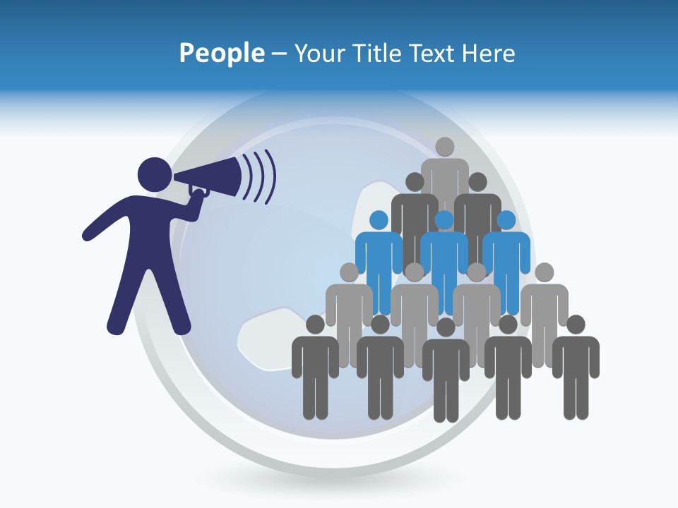 A Blue Button With A Phone On It PowerPoint Template