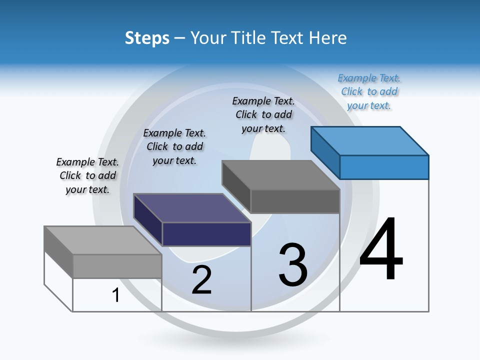 A Blue Button With A Phone On It PowerPoint Template